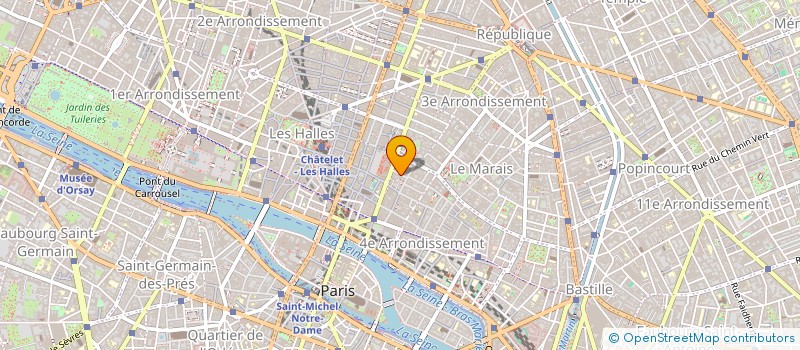 localisation de l'entreprise LES VIERGES ROUGES  PARIS