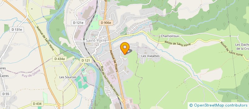 localisation de l'entreprise LES VIES DANSENT à SAINT-YORRE