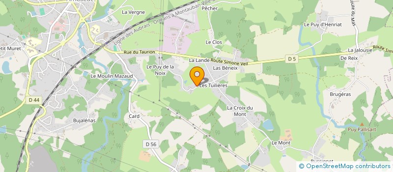 localisation de l'entreprise LES VIEUX BALLONS  AMBAZAC