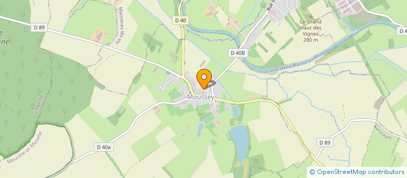 localisation de l'entreprise LES VIEUX BAQUETS  MOUSSEY