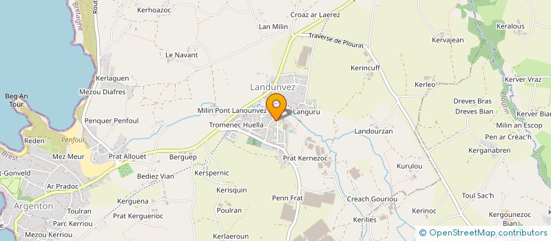 localisation de l'entreprise LES VIEUX COUCOUS DE LANDUNVEZ  LANDUNVEZ