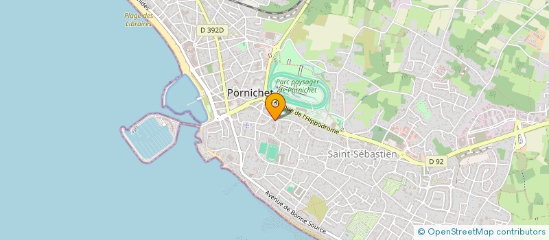 localisation de l'entreprise LES VIEUX DE LA BIELLE  PORNICHET