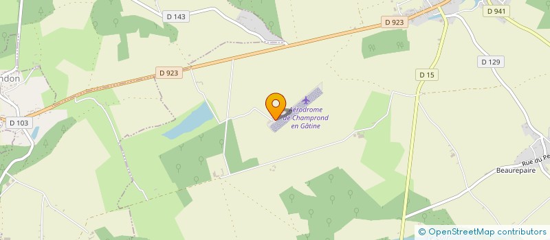 localisation de l'entreprise LES VIEUX DEB'S à CHAMPROND-EN-GATINE