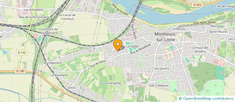 localisation de l'entreprise LES VIEUX DU STADE  MONTLOUIS-SUR-LOIRE