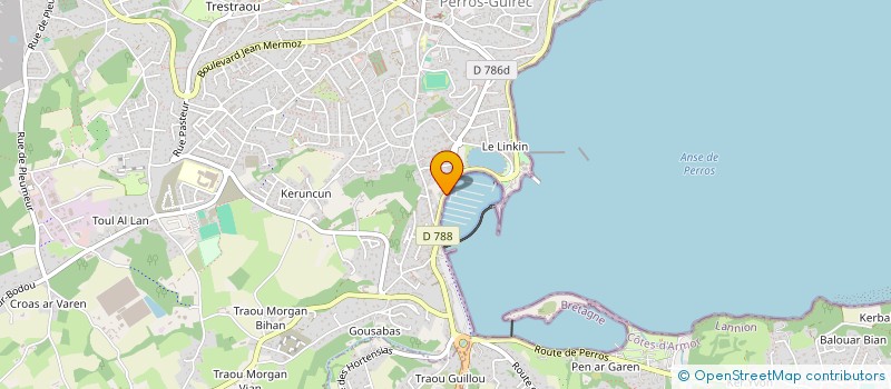 localisation de l'entreprise LES VIEUX GREEMENTS à PERROS-GUIREC