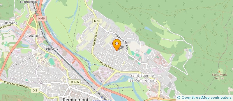 localisation de l'entreprise LES VIEUX GREEMENTS LONDAIS  SAINT-ETIENNE-LES-REMIREMONT