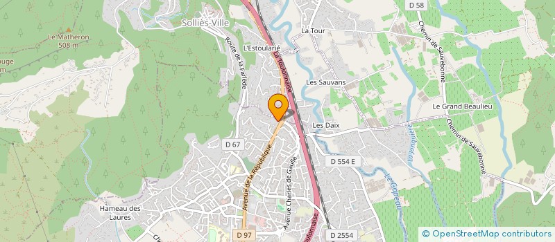 localisation de l'entreprise LES VIEUX OLIVIERS  LA FARLEDE