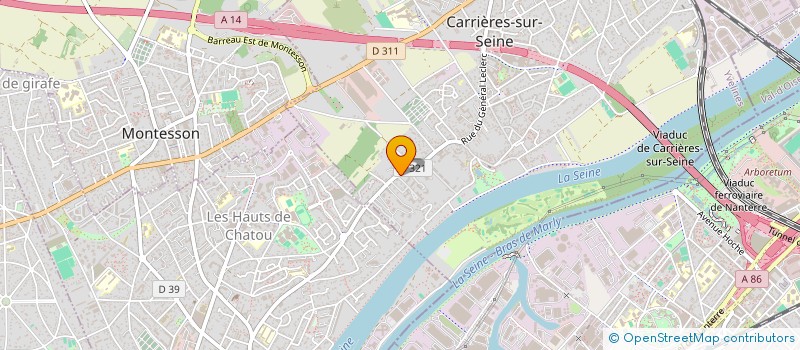localisation de l'entreprise LES VIEUX VOLANTS à CARRIERES-SUR-SEINE