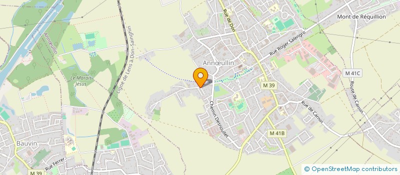 localisation de l'entreprise LES VIEUX VOLANTS D ANNOEULLIN  ANNULLIN