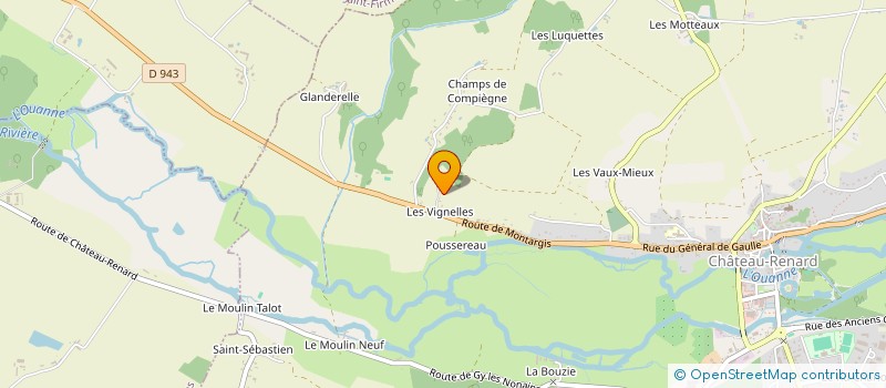 localisation de l'entreprise LES VIGNELLES à CHATEAU-RENARD