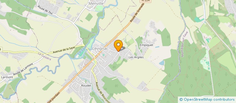 localisation de l'entreprise LES VIGNERIES à LEVIGNAC