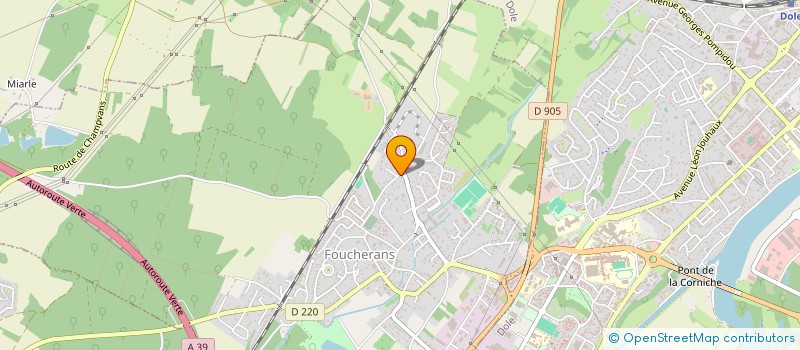 localisation de l'entreprise LES VIGNERONS  FOUCHERANS