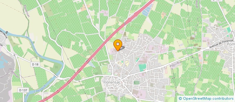 localisation de l'entreprise LES VIGNERONS DE FLORENSAC à FLORENSAC