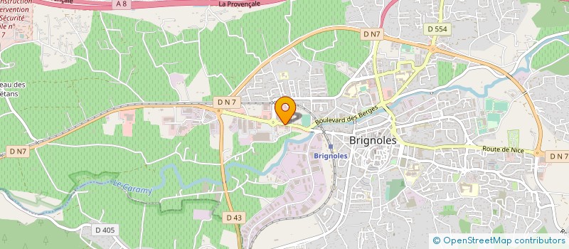 localisation de l'entreprise LES VIGNERONS DE LA PROVENCE VERTE à BRIGNOLES
