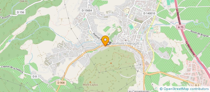 localisation de l'entreprise LES VIGNERONS DE MONROC  CLERMONT-L'HERAULT