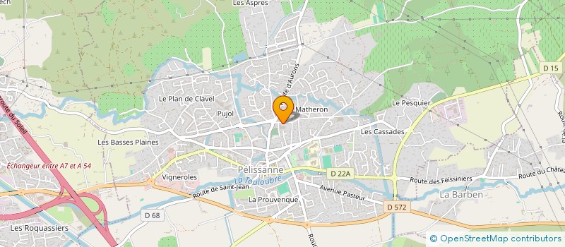 localisation de l'entreprise LES VIGNERONS DE PELISSANNE à PELISSANNE