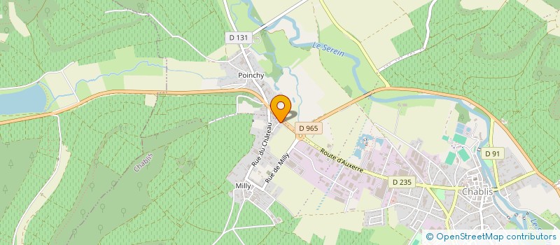 localisation de l'entreprise LES VIGNERONS DE PREHY  PREHY