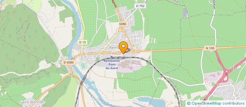 localisation de l'entreprise LES VIGNERONS DE REMOULINS ET FOURNES à REMOULINS