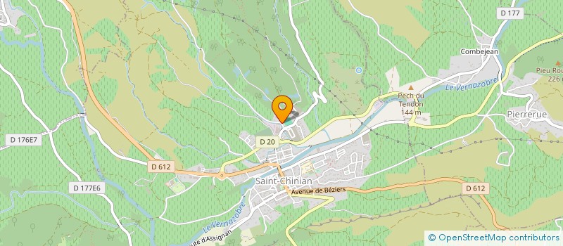 localisation de l'entreprise LES VIGNERONS DE SAINT CHINIAN à SAINT-CHINIAN