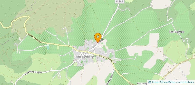 localisation de l'entreprise LES VIGNERONS DES GORGES DE L'ARDECHE à SAINT-REMEZE