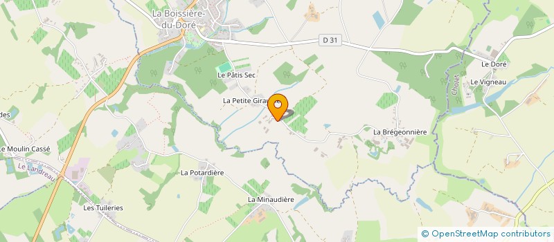 localisation de l'entreprise LES VIGNERONS DU HAUT BOIS à LE LANDREAU