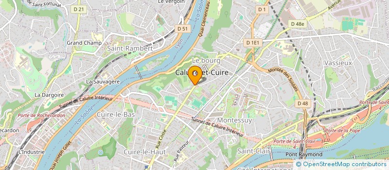 localisation de l'entreprise LES VIGNERONS DU VAL FORON  CALUIRE-ET-CUIRE