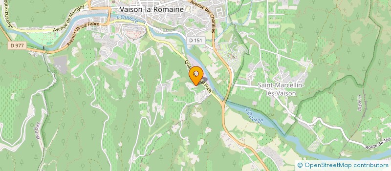 localisation de l'entreprise LES VIGNERONS ECLAIRES  VAISON-LA-ROMAINE