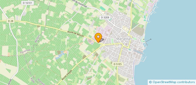 localisation de l'entreprise LES VIGNERONS PARTENAIRES à MARSEILLAN