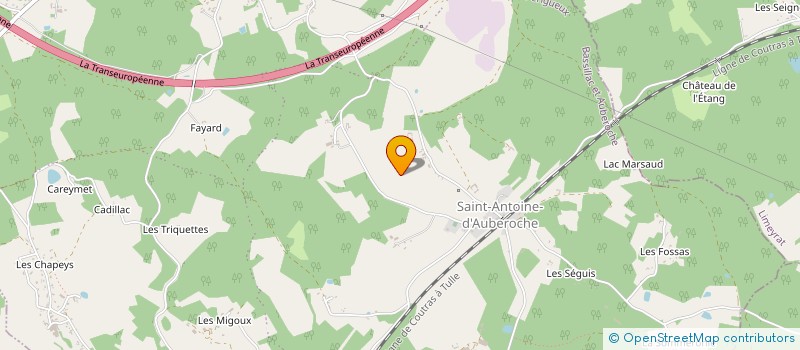 localisation de l'entreprise LES VIGNES à SAINT LAURENT SUR MANOIRE