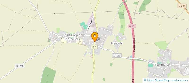 localisation de l'entreprise LES VIGNES  SAINT-CREPIN-IBOUVILLERS