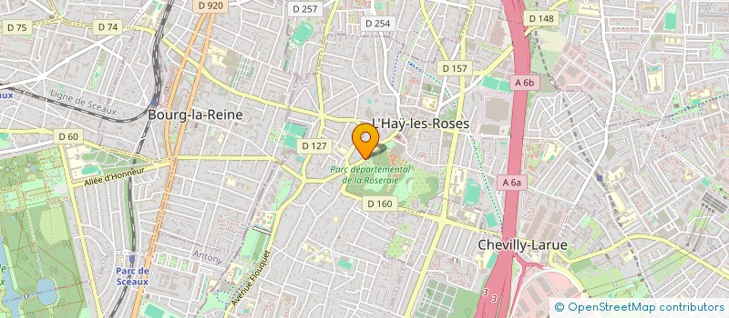 localisation de l'entreprise LES VIGNES  L'HAY-LES-ROSES