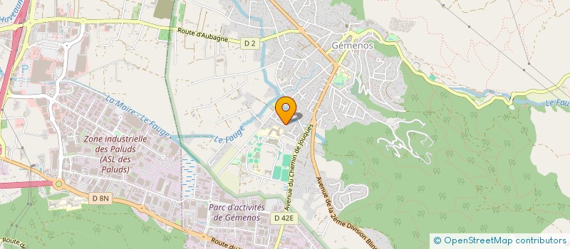 localisation de l'entreprise LES VIGNES  GEMENOS