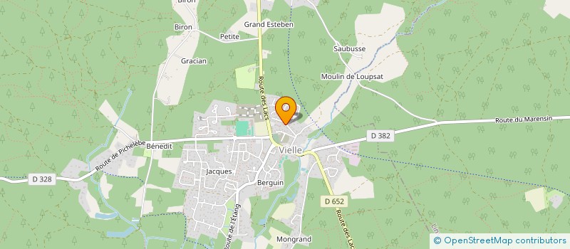 localisation de l'entreprise LES VIGNES à VIELLE-ST-GIRONS