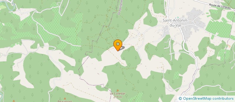 localisation de l'entreprise LES VIGNES  SAINT-ANTONIN-DU-VAR