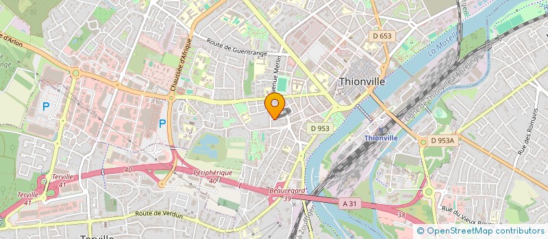 localisation de l'entreprise LES VIGNES 57 à THIONVILLE