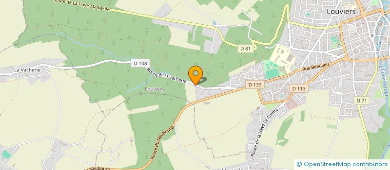 localisation de l'entreprise LES VIGNES à LOUVIERS