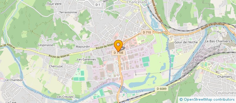 localisation de l'entreprise LES VIGNES  MARSAC-SUR-L'ISLE