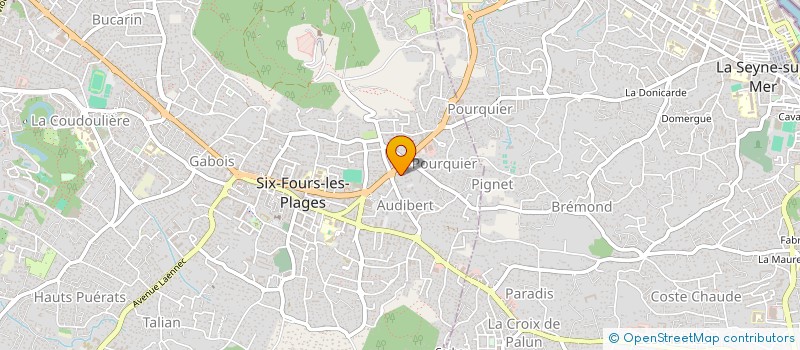 localisation de l'entreprise LES VIGNES  SIX-FOURS-LES-PLAGES