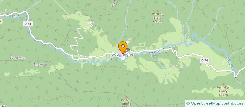 localisation de l'entreprise LES VIGNES  ROQUETAILLADE-ET-CONILHAC