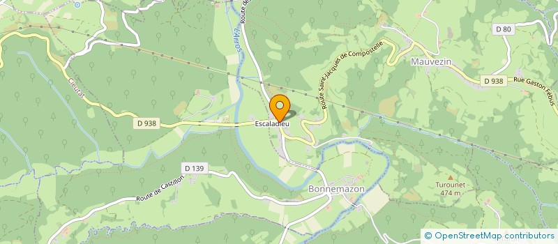 localisation de l'entreprise LES VIGNES  MAUVEZIN