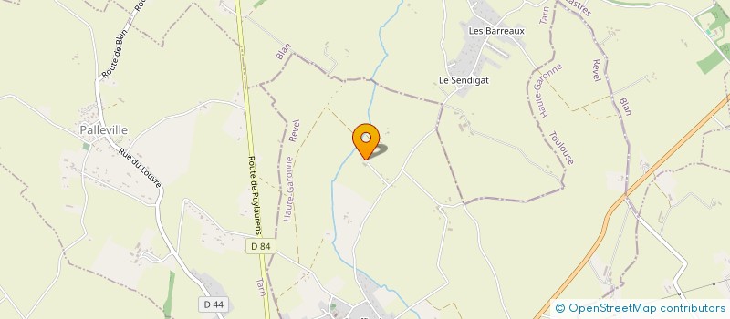 localisation de l'entreprise LES VIGNES  REVEL