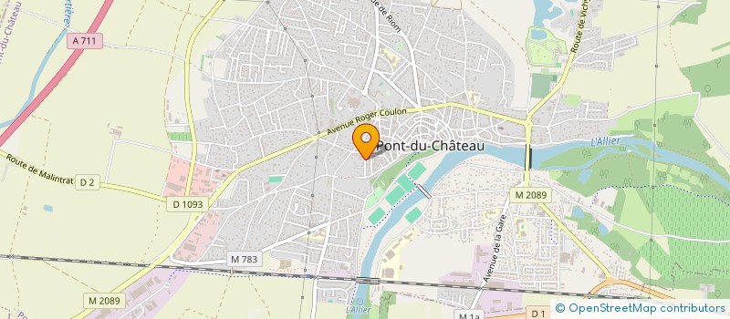 localisation de l'entreprise LES VIGNES  PONT-DU-CHATEAU