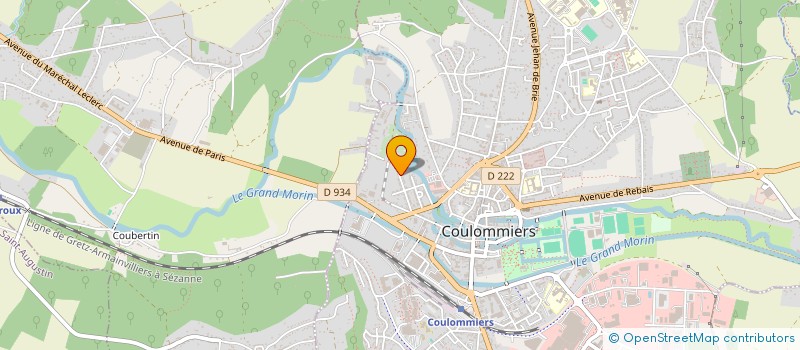 localisation de l'entreprise LES VIGNES à COULOMMIERS