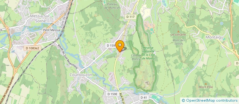 localisation de l'entreprise LES VIGNES  COURBOUZON