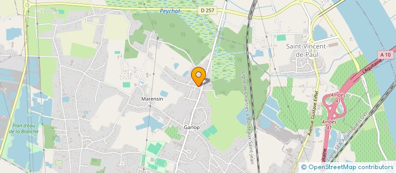 localisation de l'entreprise LES VIGNES  AMBARES-ET-LAGRAVE