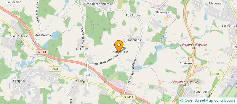 localisation de l'entreprise LES VIGNES  VERNEUIL-SUR-VIENNE