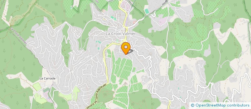 localisation de l'entreprise LES VIGNES  LA CROIX-VALMER