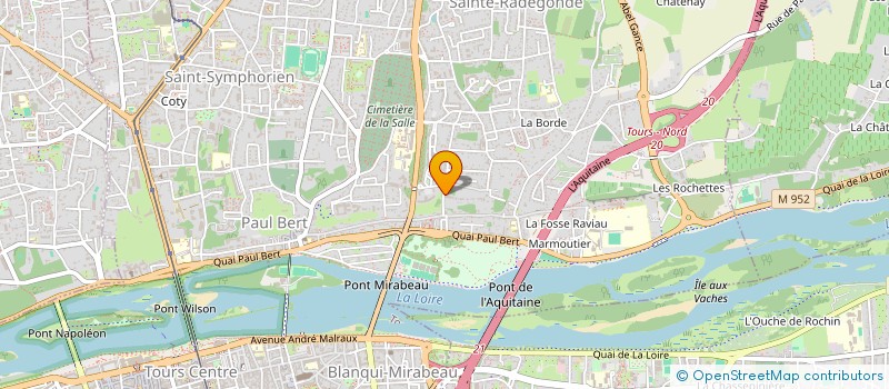 localisation de l'entreprise LES VIGNES  TOURS
