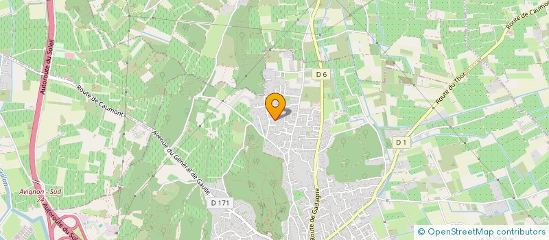 localisation de l'entreprise LES VIGNES BLANCHES  CAUMONT-SUR-DURANCE