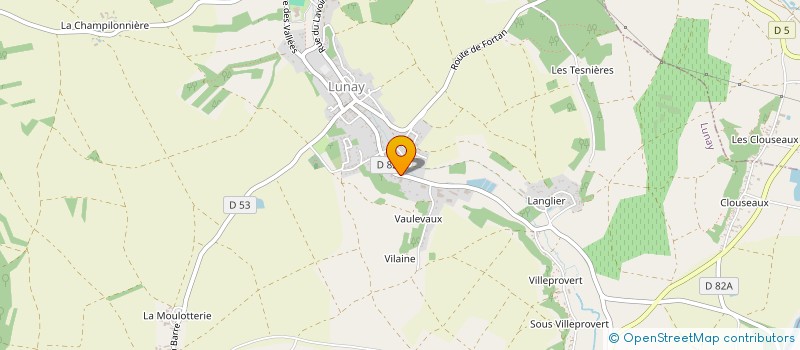 localisation de l'entreprise LES VIGNES D'ANTAN  SAVIGNY-SUR-BRAYE